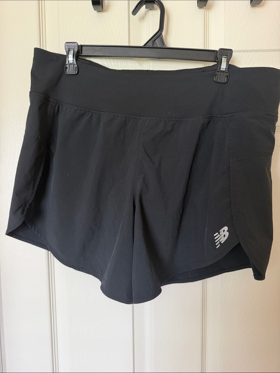 New Balance Pants - New Balance Black Athletic Running Shorts with Reflective Logo
